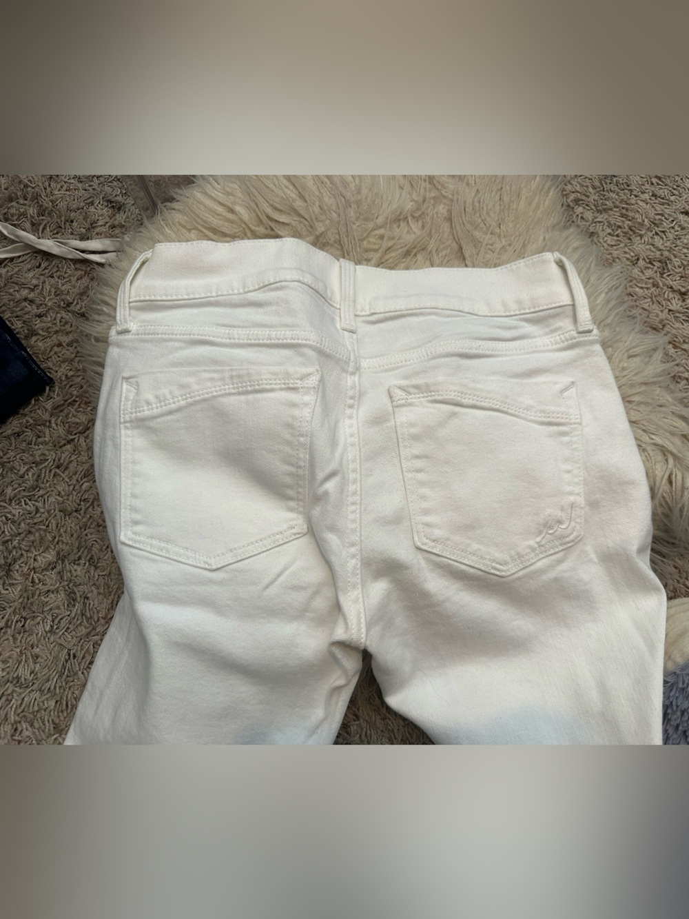 Express White Ankle Jeans